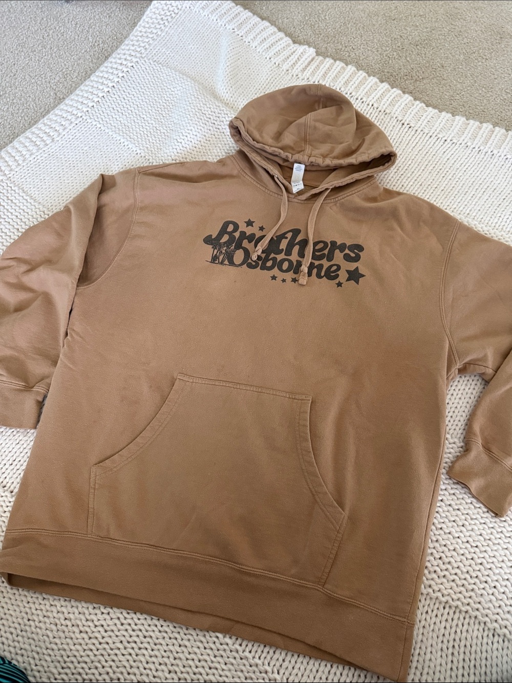 Brothers Osborne Brown Hooded Pullover Sweatshirt